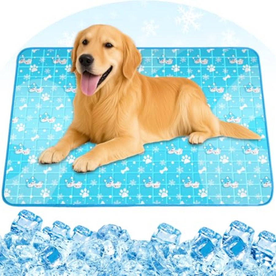 Dog Cooling Mat - Hundekühlmatte, Haustier-Kühlmatte mit ungiftigem Festgel, selbstkühlende