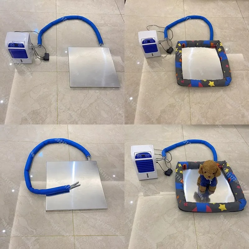 Dog Cooling Mat - Sommer-Kühlmatte für Haustiere, wassergekühltes Eispad, Aluminium-Wärmeableitung,