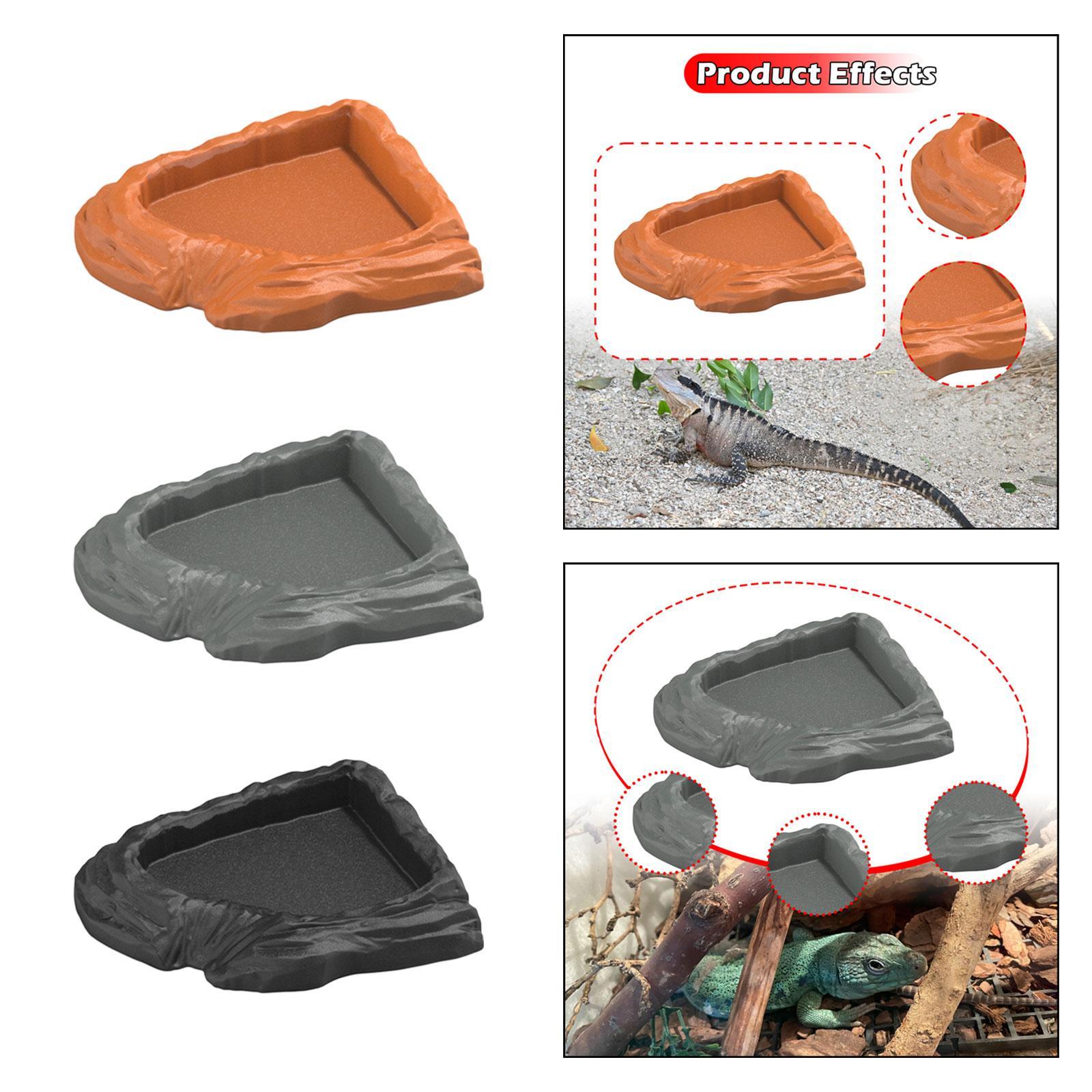 Pet Supplies Is Food - Reptilien-Wasserschale, Futternapf, Mehrzweck-Schildkröten-Wasserplatte, Trinknapf für Schildkröten,