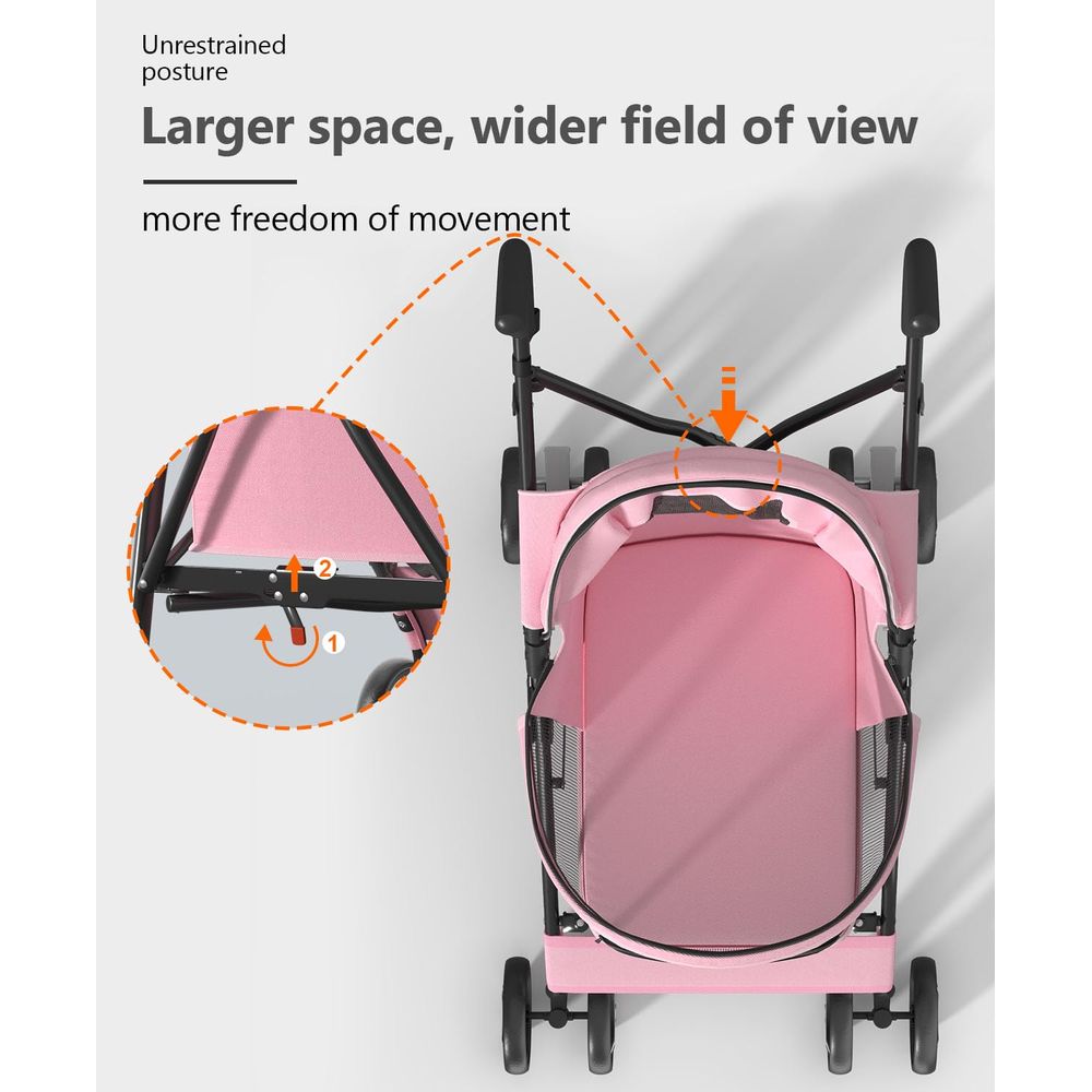 4-Rad-Haustierbuggy für kleine – Pet Stroller Carrier Bewertung und Preis