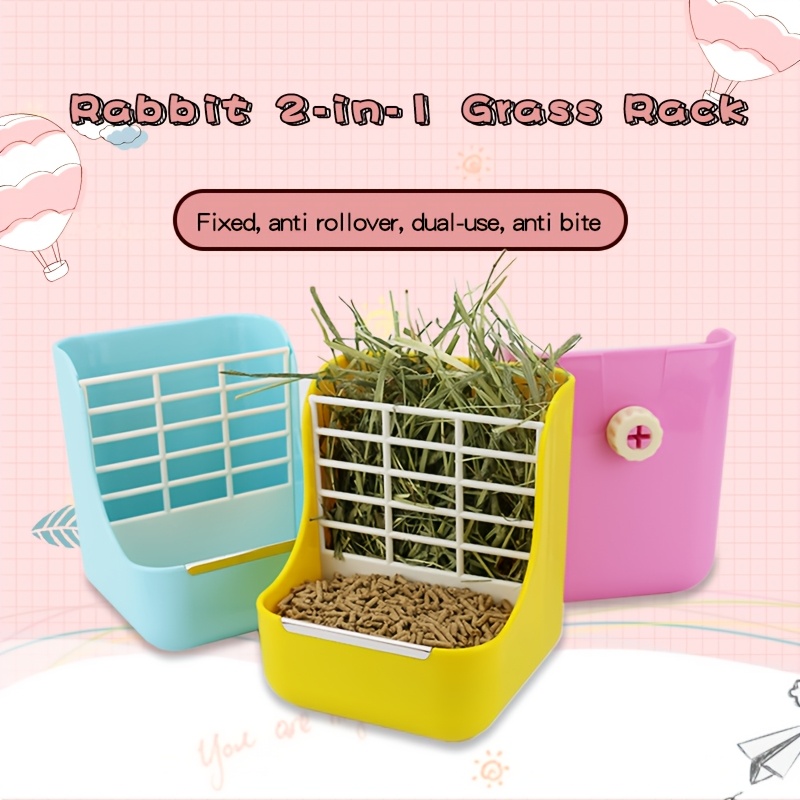 2-in-1 Heu-Futterbehälter mit  – Pet Supplies Is Food Bewertung und Preis